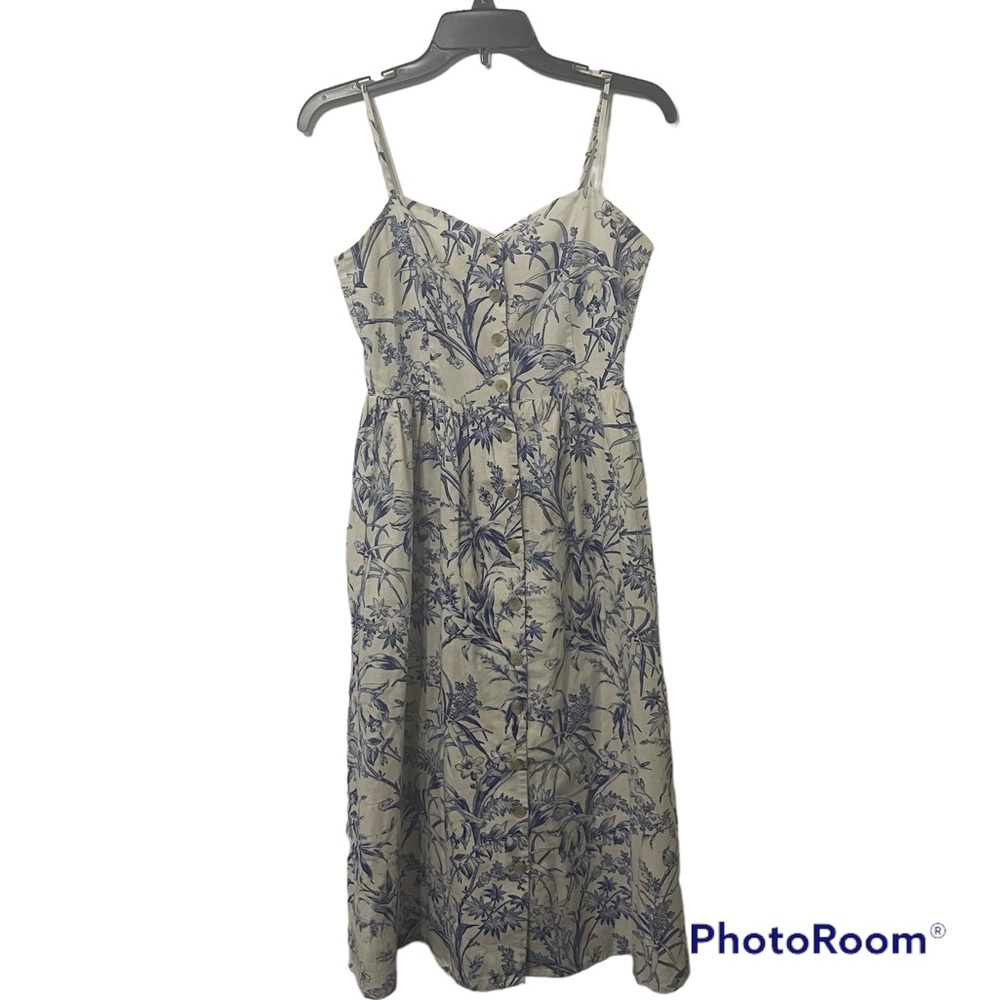 White linen dress